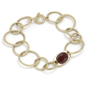 a signet stone bracelet made from recycled gold a signet stone bracelet made from recycled gold