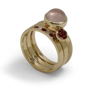 a stacking ring made from remelted gold a stacking ring made from remelted gold