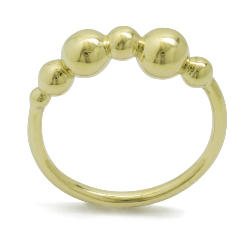 Yellow golden ring "Bulbi"
