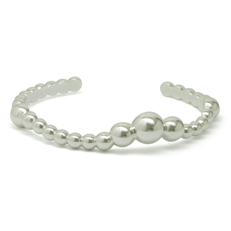 Silver clamp bracelet "Bulbi"