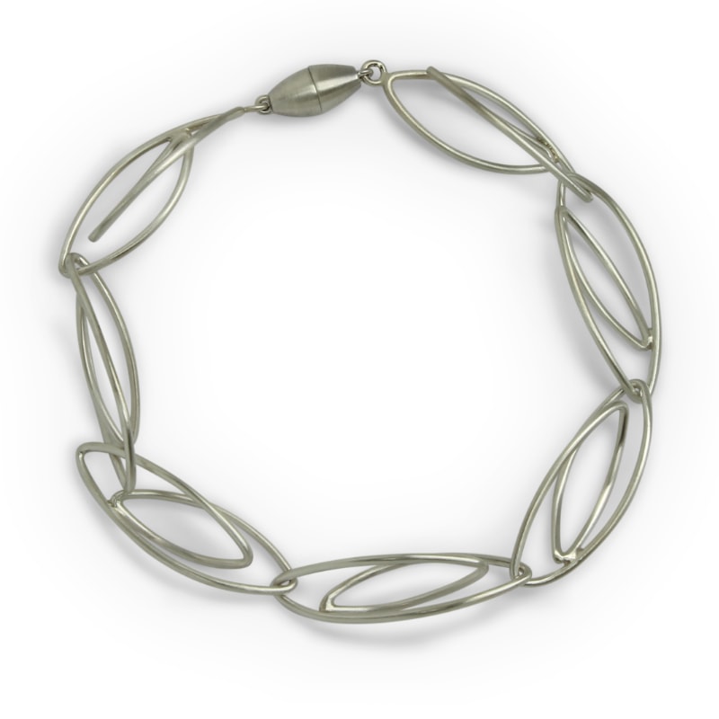Silver link bracelet